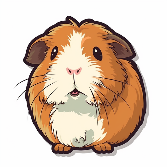 Guinea Pig Vinyl Decal Sticker for Car, Laptop, Tumbler and more # 005551