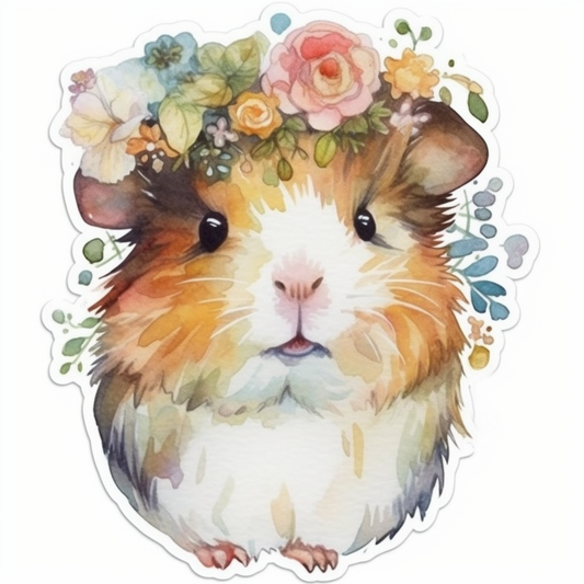 Guinea Pig Vinyl Decal Sticker for Car, Laptop, Tumbler and more # 005604