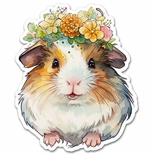 Guinea Pig Vinyl Decal Sticker for Car, Laptop, Tumbler and more # 005536