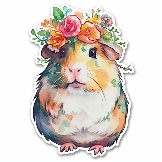 Guinea Pig Vinyl Decal Sticker for Car, Laptop, Tumbler and more # 005538
