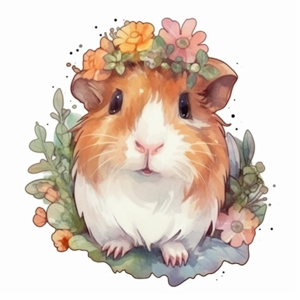 Guinea Pig Vinyl Decal Sticker for Car, Laptop, Tumbler and more # 005627