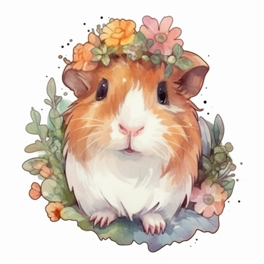 Guinea Pig Vinyl Decal Sticker for Car, Laptop, Tumbler and more # 005627