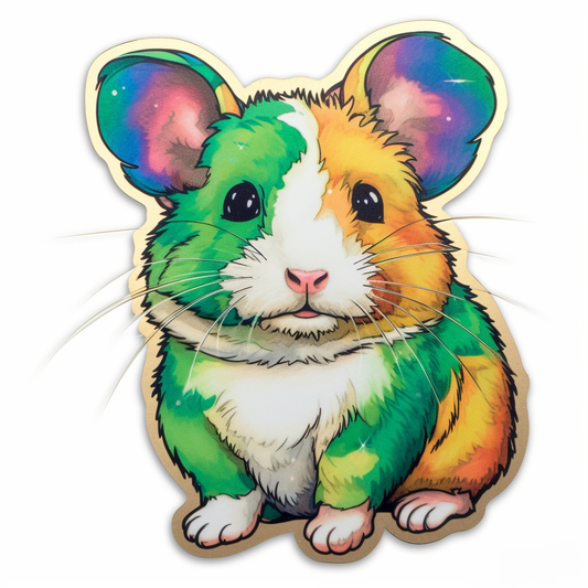 Hamster Vinyl Decal Sticker for Car, Laptop, Tumbler and more # 005589