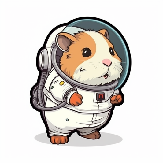 Hamster Vinyl Decal Sticker for Car, Laptop, Tumbler and more # 005580
