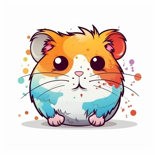 Hamster Vinyl Decal Sticker for Car, Laptop, Tumbler and more # 005598