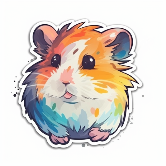 Hamster Vinyl Decal Sticker for Car, Laptop, Tumbler and more # 005438
