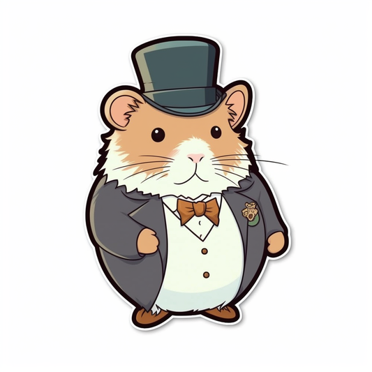 Hamster Vinyl Decal Sticker for Car, Laptop, Tumbler and more # 005443