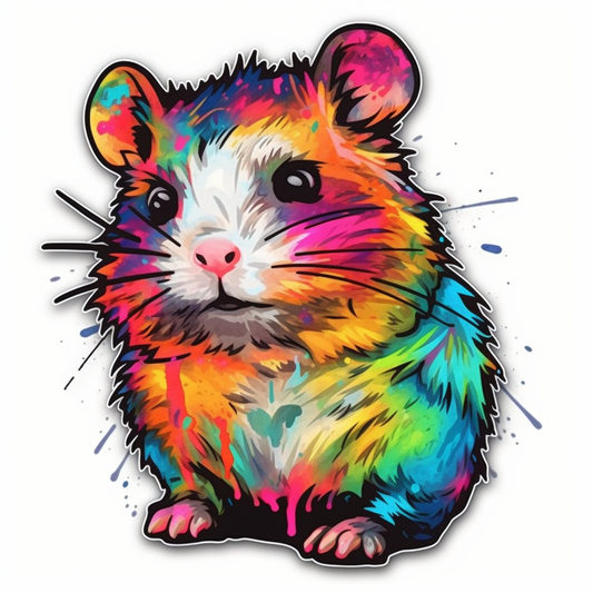 Hamster Vinyl Decal Sticker for Car, Laptop, Tumbler and more # 005613