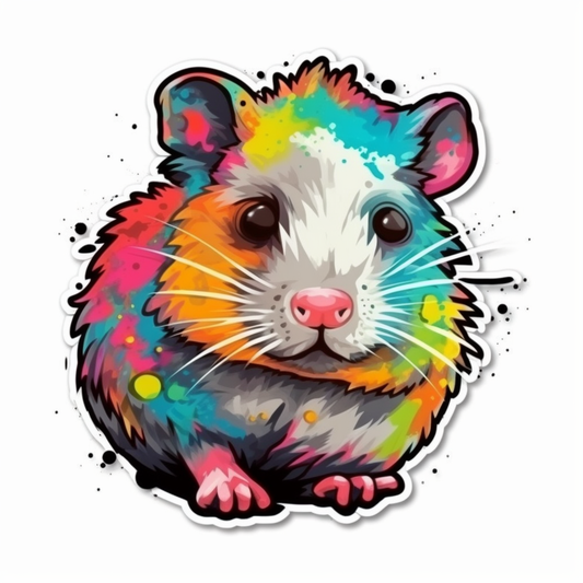 Hamster Vinyl Decal Sticker for Car, Laptop, Tumbler and more # 005586