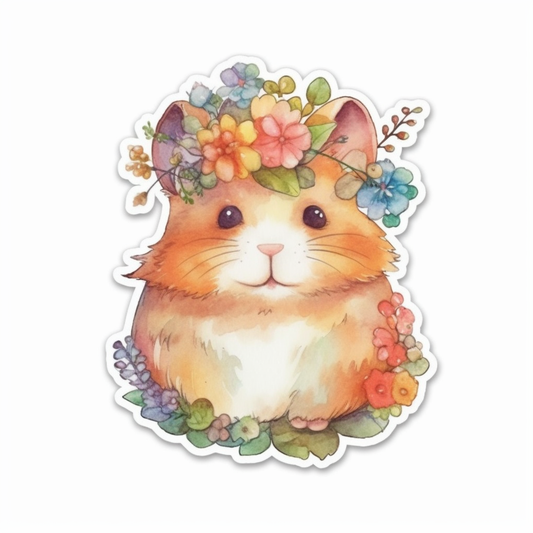 Hamster Vinyl Decal Sticker for Car, Laptop, Tumbler and more # 005560