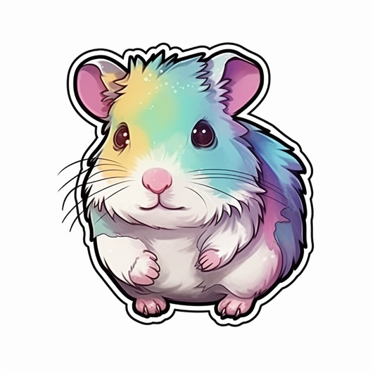 Hamster Vinyl Decal Sticker for Car, Laptop, Tumbler and more # 005469