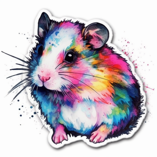 Hamster Vinyl Decal Sticker for Car, Laptop, Tumbler and more # 005505