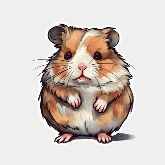 Hamster Vinyl Decal Sticker for Car, Laptop, Tumbler and more # 005489