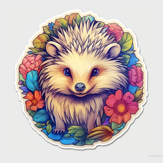 Hedgehog Vinyl Decal Sticker for Car, Laptop, Tumbler and more # 0010189