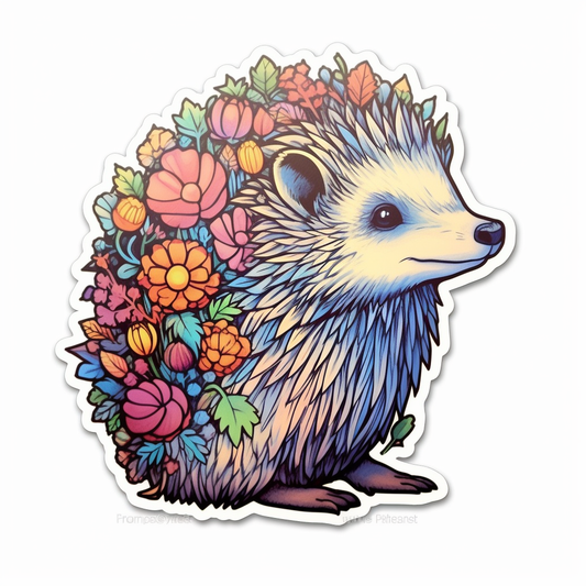 Hedgehog Vinyl Decal Sticker for Car, Laptop, Tumbler and more # 0010199