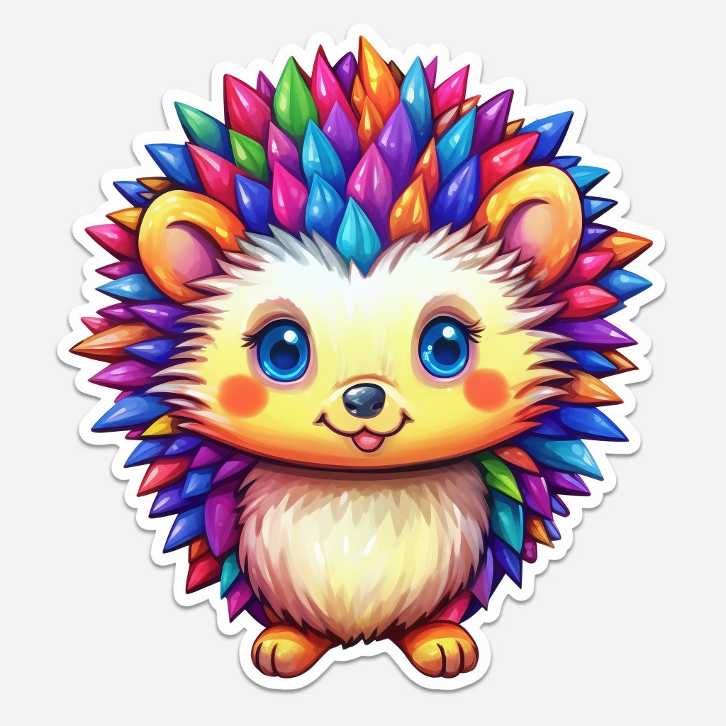Hedgehog Vinyl Decal Sticker for Car, Laptop, Tumbler and more # 0010197