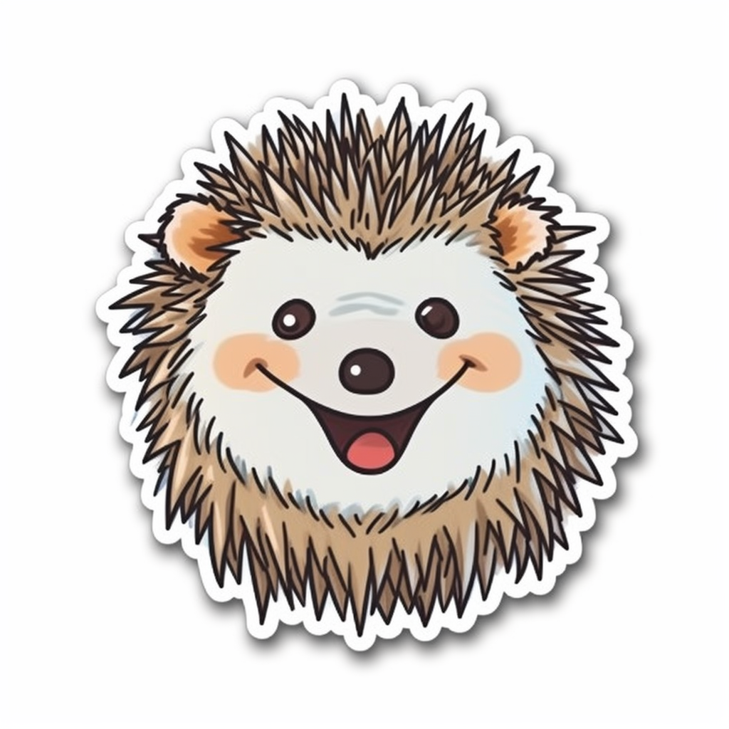 Hedgehog Vinyl Decal Sticker for Car, Laptop, Tumbler and more # 0010186