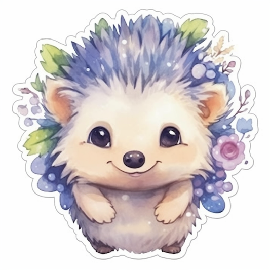 Hedgehog Vinyl Decal Sticker for Car, Laptop, Tumbler and more # 0010202