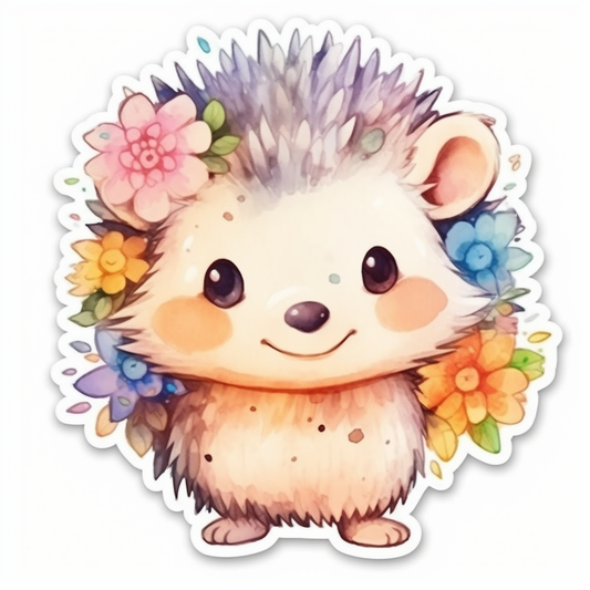 Hedgehog Vinyl Decal Sticker for Car, Laptop, Tumbler and more # 0010201