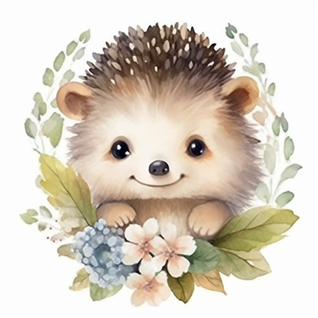 Hedgehog Vinyl Decal Sticker for Car, Laptop, Tumbler and more # 0010205