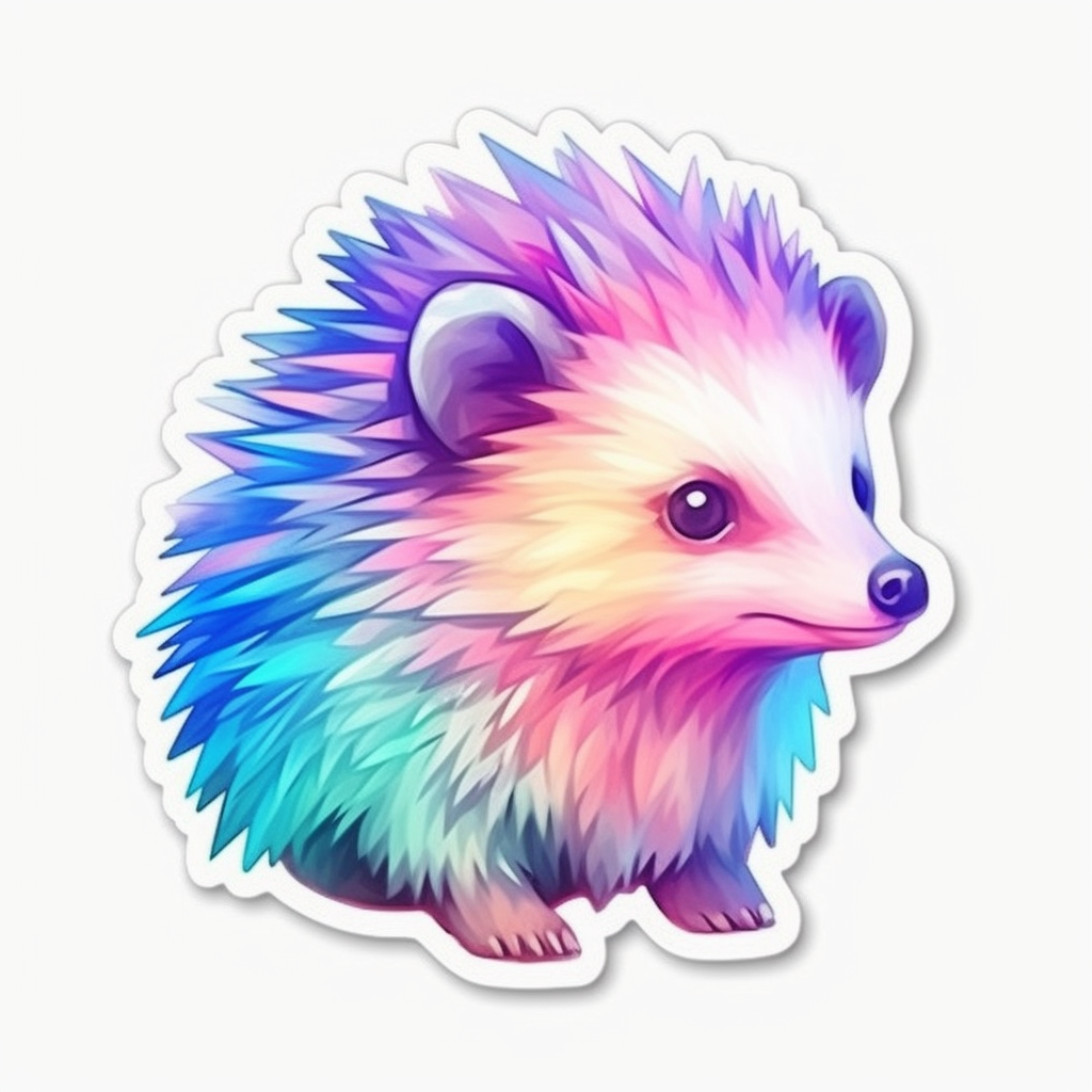 Hedgehog Vinyl Decal Sticker for Car, Laptop, Tumbler and more # 0010200