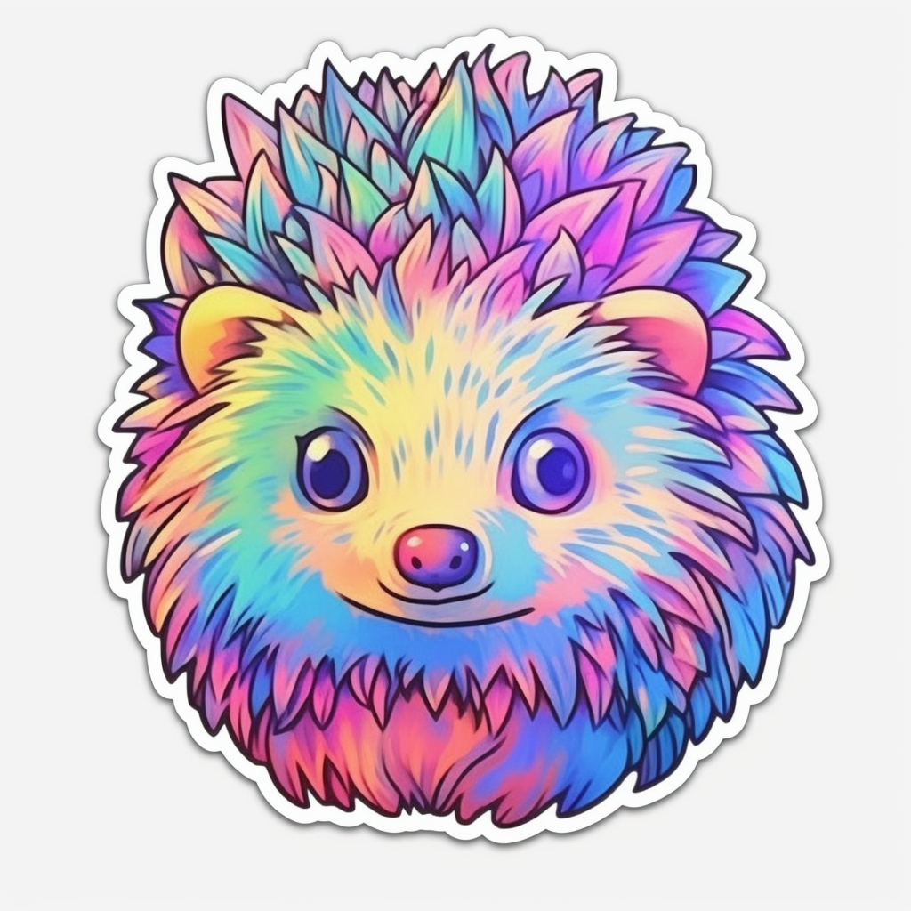 Hedgehog Vinyl Decal Sticker for Car, Laptop, Tumbler and more # 0010207