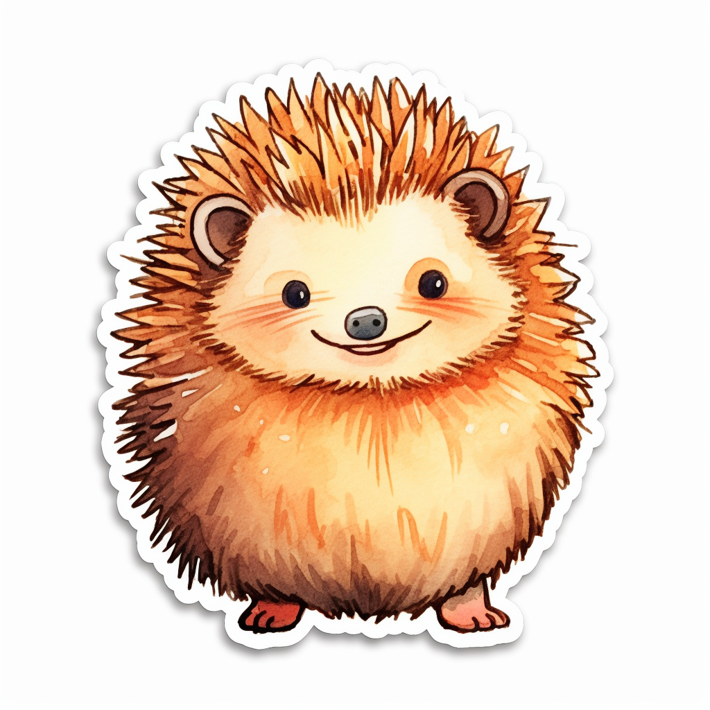 Hedgehog Vinyl Decal Sticker for Car, Laptop, Tumbler and more # 0010214