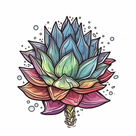 Haworthia Succulent Vinyl Decal Sticker for Car, Laptop, Tumbler and more # 006760