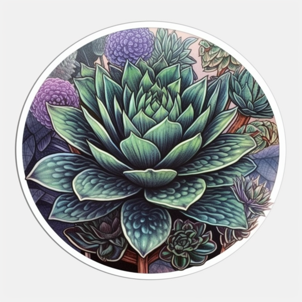 Haworthia Succulent Vinyl Decal Sticker for Car, Laptop, Tumbler and more # 006769