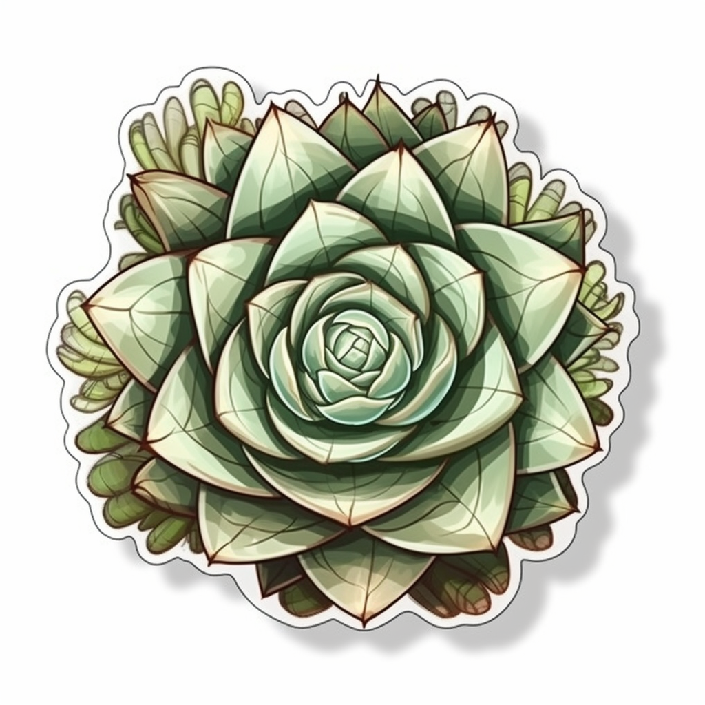 Haworthia Succulent Vinyl Decal Sticker for Car, Laptop, Tumbler and more # 006766