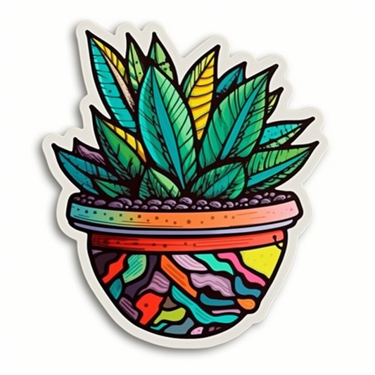Haworthia Succulent Vinyl Decal Sticker for Car, Laptop, Tumbler and more # 006767