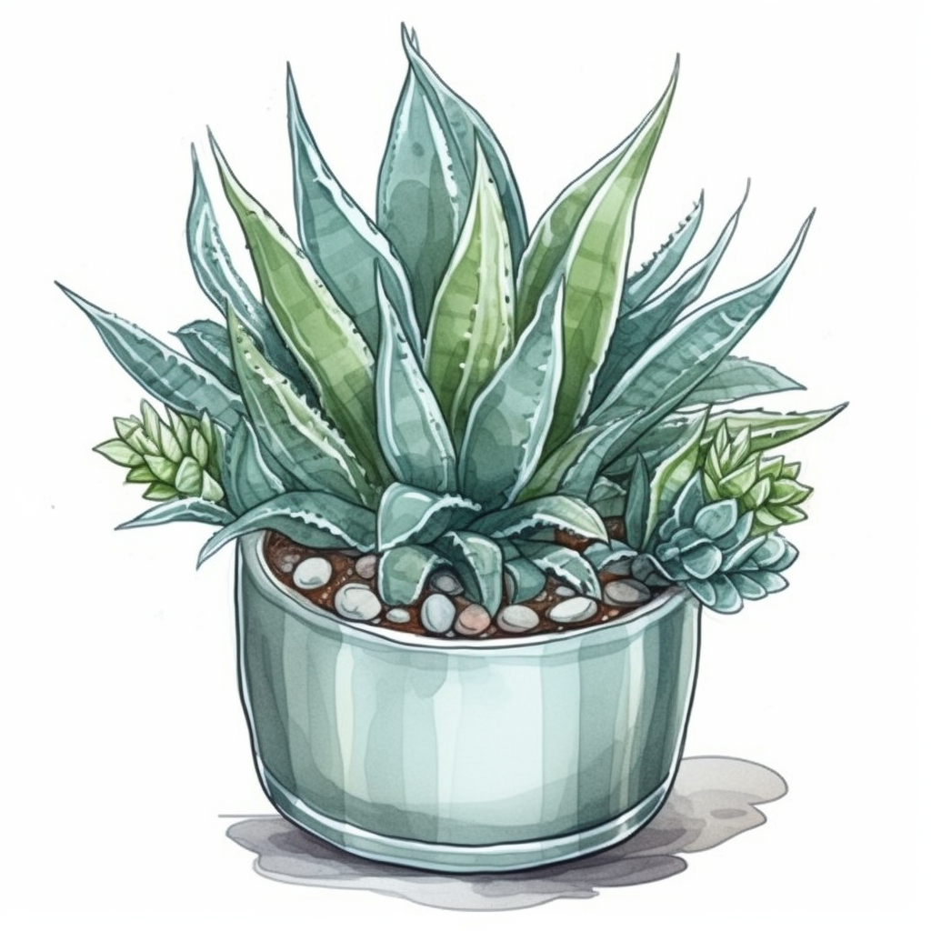 Haworthia Succulent Vinyl Decal Sticker for Car, Laptop, Tumbler and more # 006778