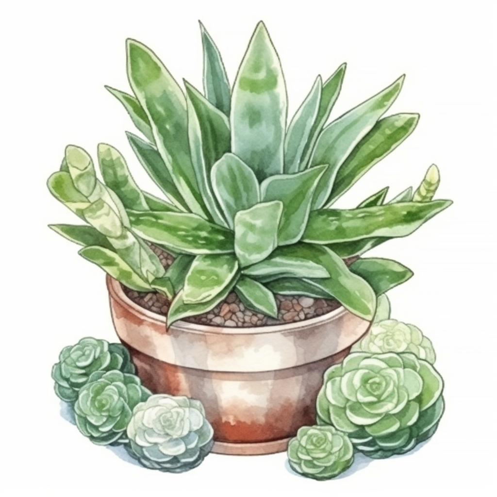 Haworthia Succulent Vinyl Decal Sticker for Car, Laptop, Tumbler and more # 006774