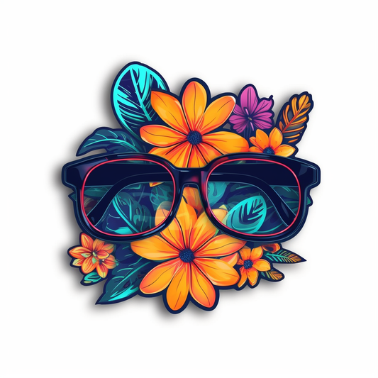 Honey Suckle Flower Vinyl Decal Sticker for Car, Laptop, Tumbler and more # 006299