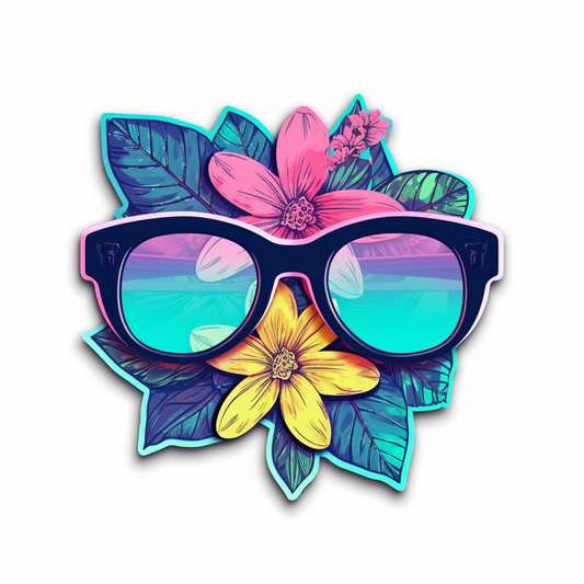 Honey Suckle Flower Vinyl Decal Sticker for Car, Laptop, Tumbler and more # 006276