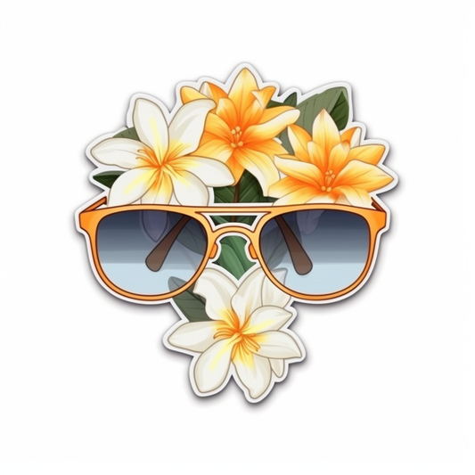 Honey Suckle Flower Vinyl Decal Sticker for Car, Laptop, Tumbler and more # 006292
