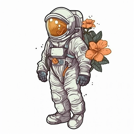 Honey Suckle Flower space Vinyl Decal Sticker for Car, Laptop, Tumbler and more # 006279