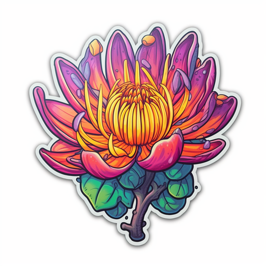 Honey Suckle Flower Vinyl Decal Sticker for Car, Laptop, Tumbler and more # 006288