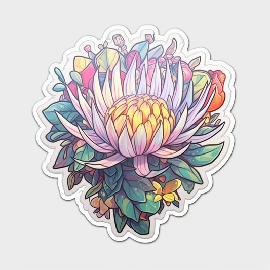 Honey Suckle Flower Vinyl Decal Sticker for Car, Laptop, Tumbler and more # 006265