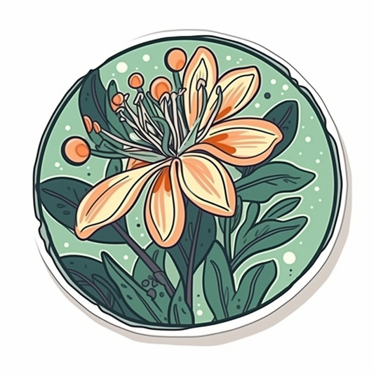 Honey Suckle Flower Vinyl Decal Sticker for Car, Laptop, Tumbler and more # 006263