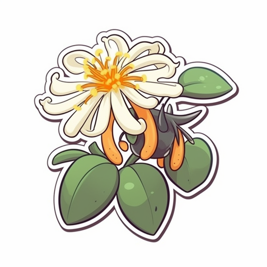 Honey Suckle Flower Vinyl Decal Sticker for Car, Laptop, Tumbler and more # 006287