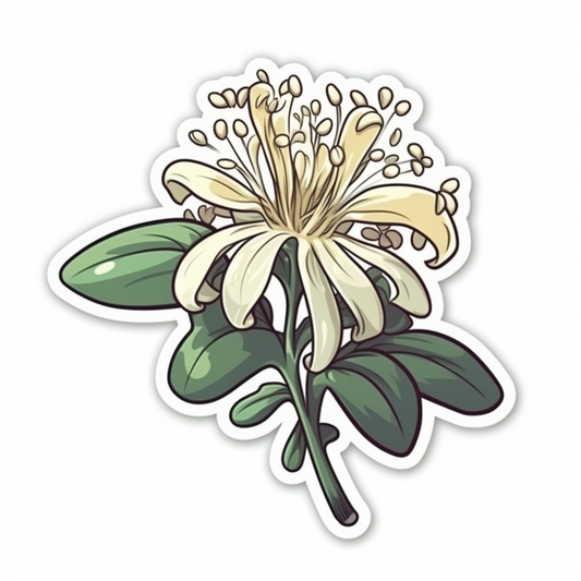 HoneySuckle Flower Vinyl Decal Sticker for Car, Laptop, Tumbler and more # 006272
