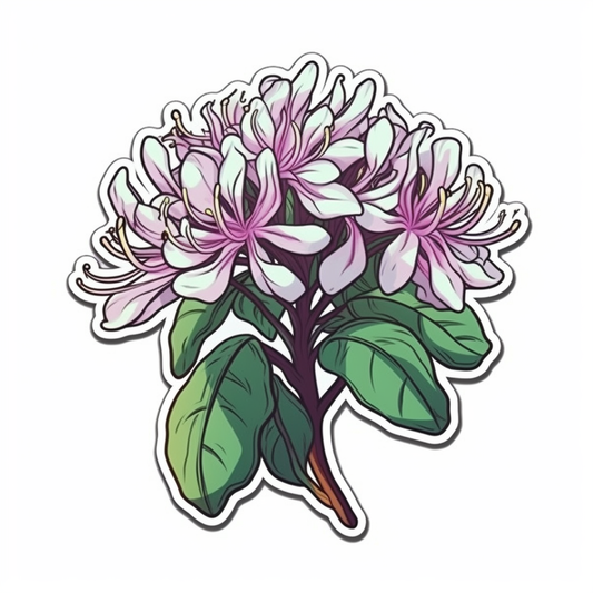 Honey Suckle Flower Vinyl Decal Sticker for Car, Laptop, Tumbler and more # 006264