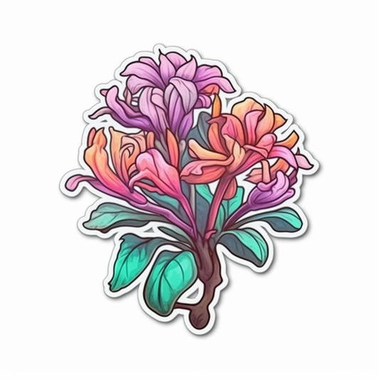 HoneySuckle Flower Vinyl Decal Sticker for Car, Laptop, Tumbler and more # 006274