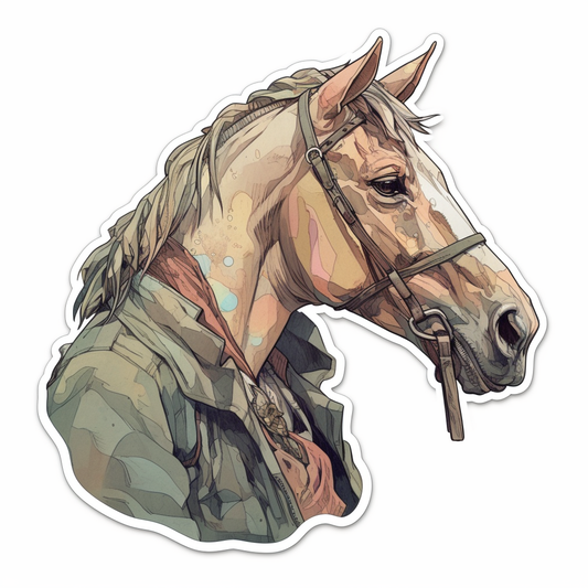 Horse Vinyl Decal Sticker for Car, Laptop, Tumbler and more # 00765
