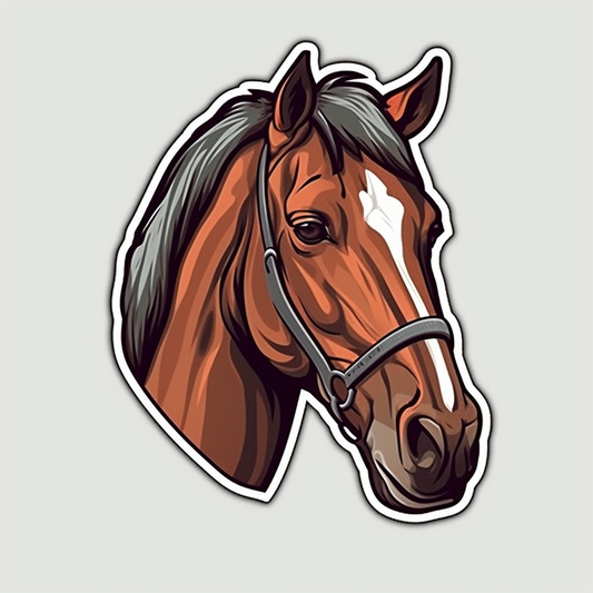 Horse Vinyl Decal Sticker for Car, Laptop, Tumbler and more # 00710