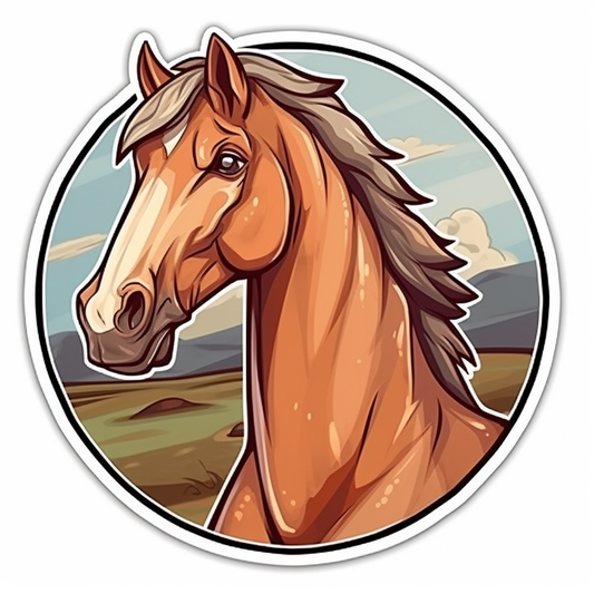 Horse Vinyl Decal Sticker for Car, Laptop, Tumbler and more # 00719