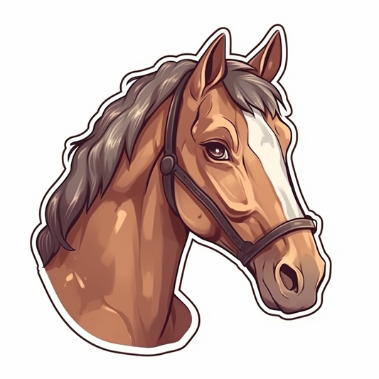 Horse Vinyl Decal Sticker for Car, Laptop, Tumbler and more # 00715