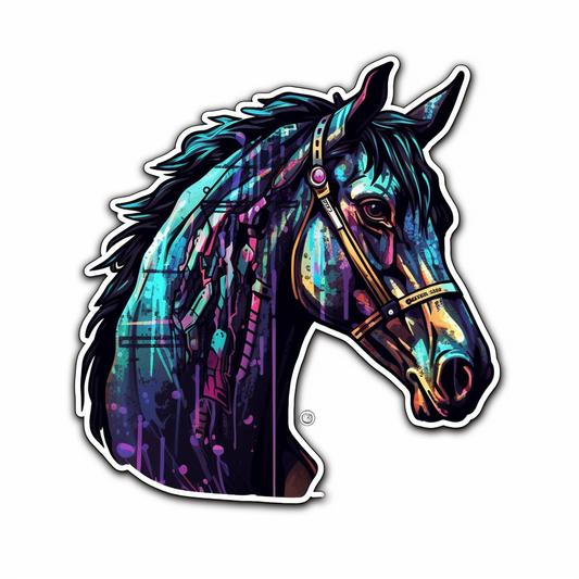 Horse Vinyl Decal Sticker for Car, Laptop, Tumbler and more # 00707