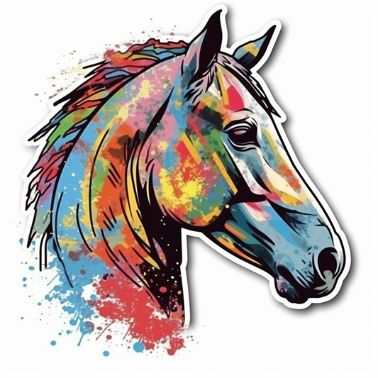 Horse Vinyl Decal Sticker for Car, Laptop, Tumbler and more # 00735